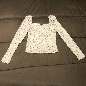 Wild Fable Lavender Floral Crop Top